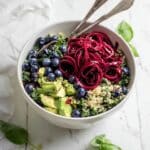 Kale Salad with Quinoa and Blueberries Recipe