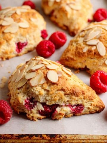 Raspberry Almond Scones Recipe