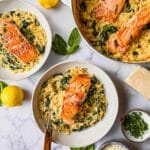 One-Skillet Salmon and Orzo Recipe