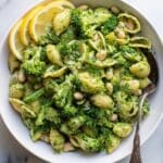 Pesto Pasta with Broccoli and White Beans Recipe