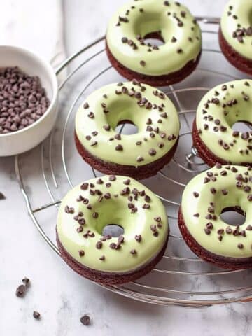 Avocado Chocolate Donuts with Vanilla Avocado Frosting Recipe