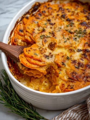 Sweet Potato Gratin with Smoked Gouda and Rosemary Recipe