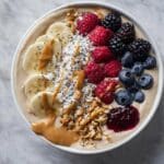 Creamy Peanut Butter Banana Smoothie Bowl Recipe