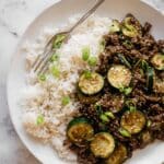 Sesame Beef Zucchini Stir Fry Recipe
