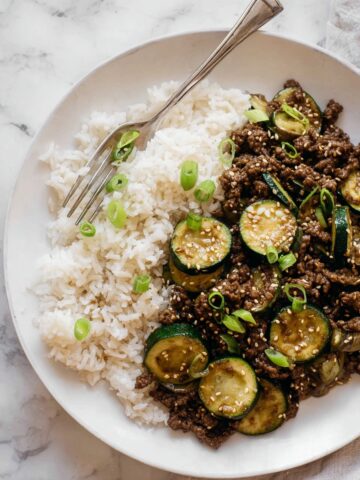 Sesame Beef Zucchini Stir Fry Recipe