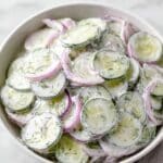 Creamy Cucumber Salad Recipe