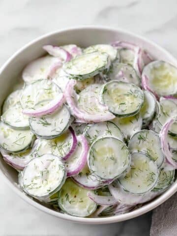 Creamy Cucumber Salad Recipe