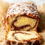 Cinnamon Swirl Loaf Cake with Vanilla Icing Recipe