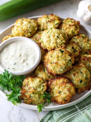 Cheesy Zucchini Garlic Bites Recipe