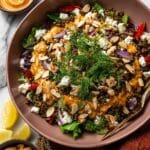 Lemony Lentil and Roasted Eggplant Salad Recipe