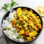 Easy Potato Chickpea Curry with Coconut Milk Recipe