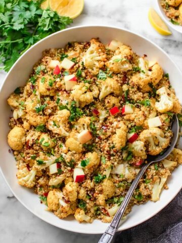 Roasted Curried Cauliflower Quinoa Salad Recipe