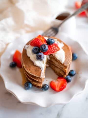 Veggie-Loaded Chocolate Pancakes (Gluten-Free) Recipe