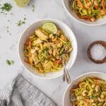 Thai Chicken with Zucchini Noodles Recipe