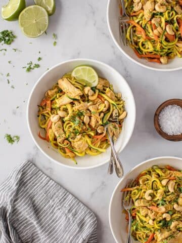 Thai Chicken with Zucchini Noodles Recipe