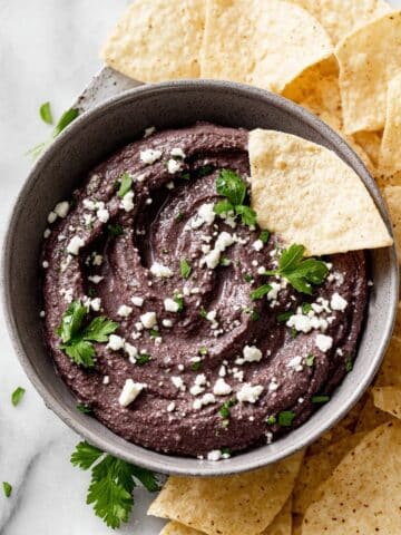 Creamy Black Bean Dip with Cilantro and Lime Recipe