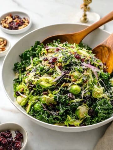 Simple Kale and Brussels Sprout Salad Recipe