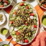 Grilled Green Goddess Chicken Thighs with Summer Salad Recipe