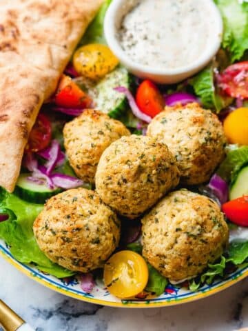 Baked Greek Chicken Meatballs Recipe