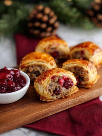 Turkey & Cranberry Sausage Rolls Recipe