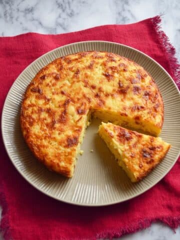 Hearty Cheesy Red Lentil Bake Recipe