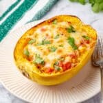 Chicken Enchilada Stuffed Spaghetti Squash Recipe
