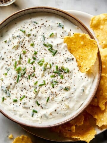 High Protein Sour Cream & Onion Dip Recipe