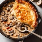 Creamy Mushroom Pot Pie with Puff Pastry Recipe