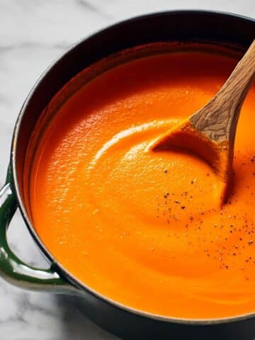 Creamy Tomato Bisque with Basil and a Hint of Heat Recipe