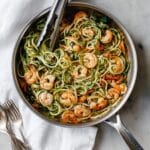 Zucchini Pasta with Lemon Garlic Shrimp Recipe