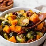 Maple Roasted Brussels Sprouts and Butternut Squash Recipe