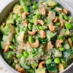 Cucumber Edamame Salad with Creamy Miso Dressing Recipe