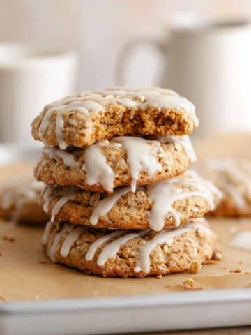 Cardamom Oatmeal Cookies with Maple Espresso Glaze Recipe