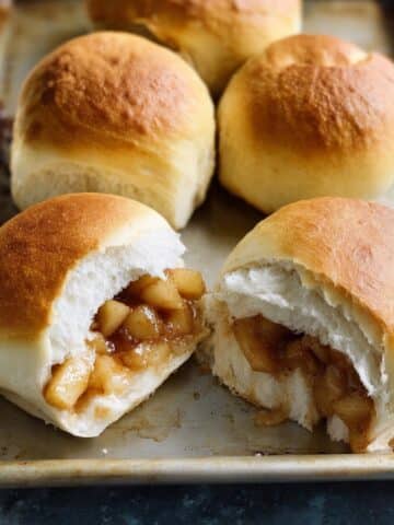 Apple Bulochki (Soft Apple-Filled Sweet Buns) Recipe